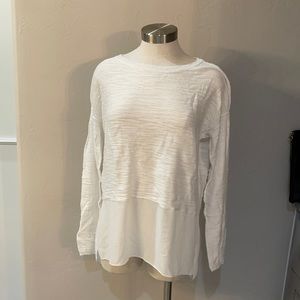 Lou and Grey white tunic sweater- medium